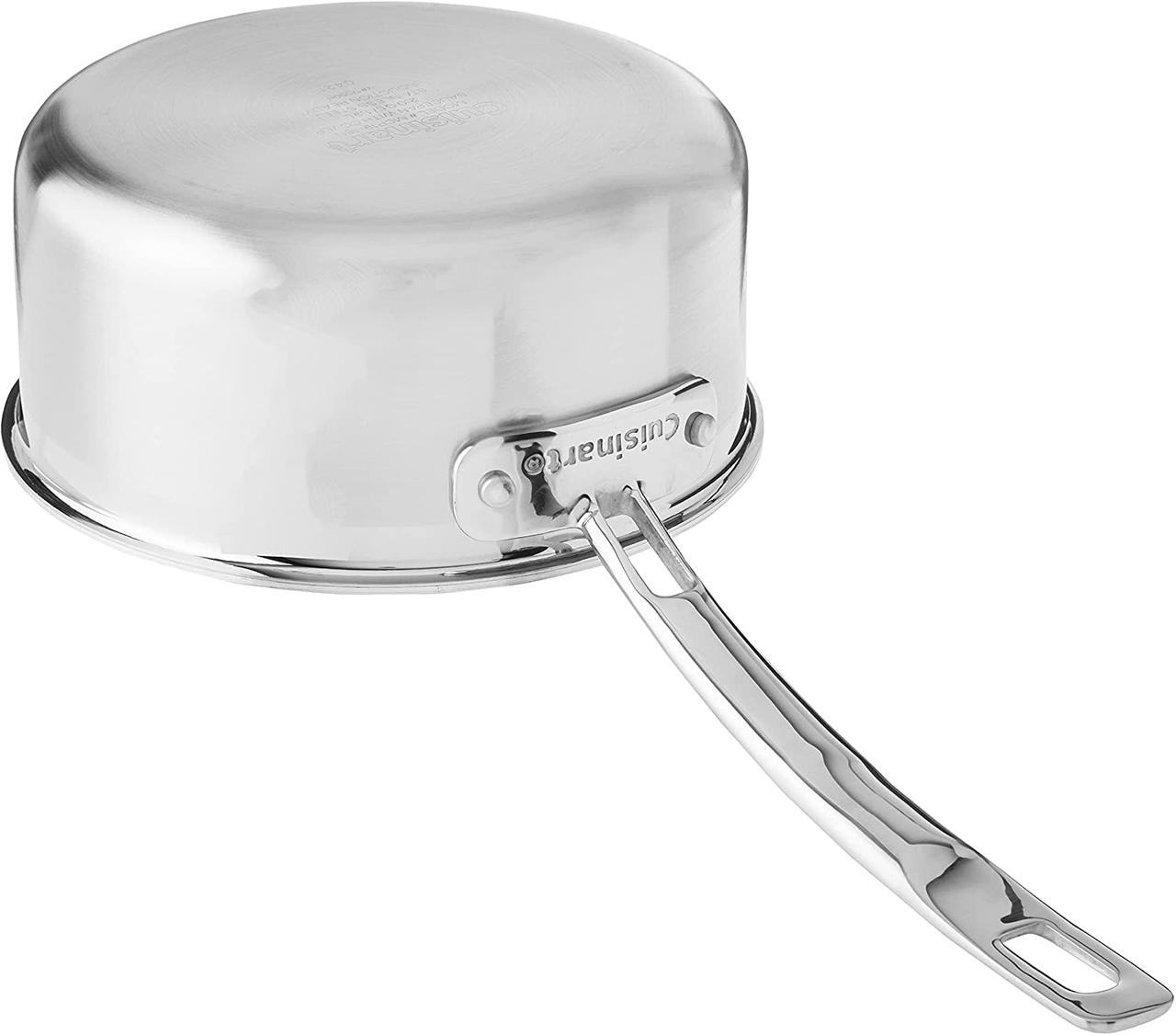 Кастрюля с крышкой Cuisinart Трехслойная 1.9 Л из нержавеющей стали — изображение 5