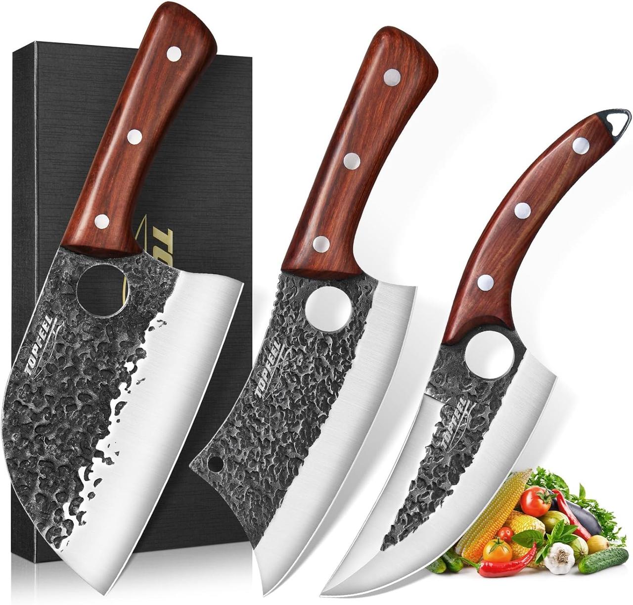 6346806487_nabor-nozhej-dlya-1 Набор ножей для мясника Topfeel из 3 предметов — изображение 1
