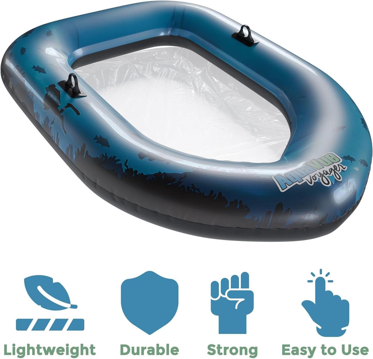 Надувной плот с прозрачным дном для детей и взрослых AQUAVUE Voyager — изображение 5