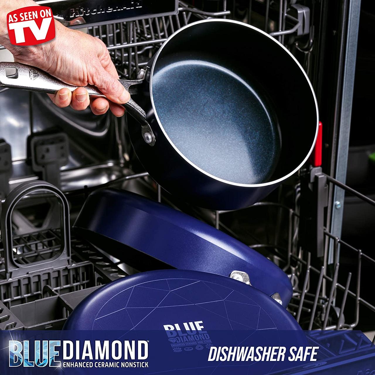 Кастрюля с крышкой, Кухонная посуда Blue Diamond с керамическим антипригарным алмазным покрытием 1.9 Л. — изображение 7