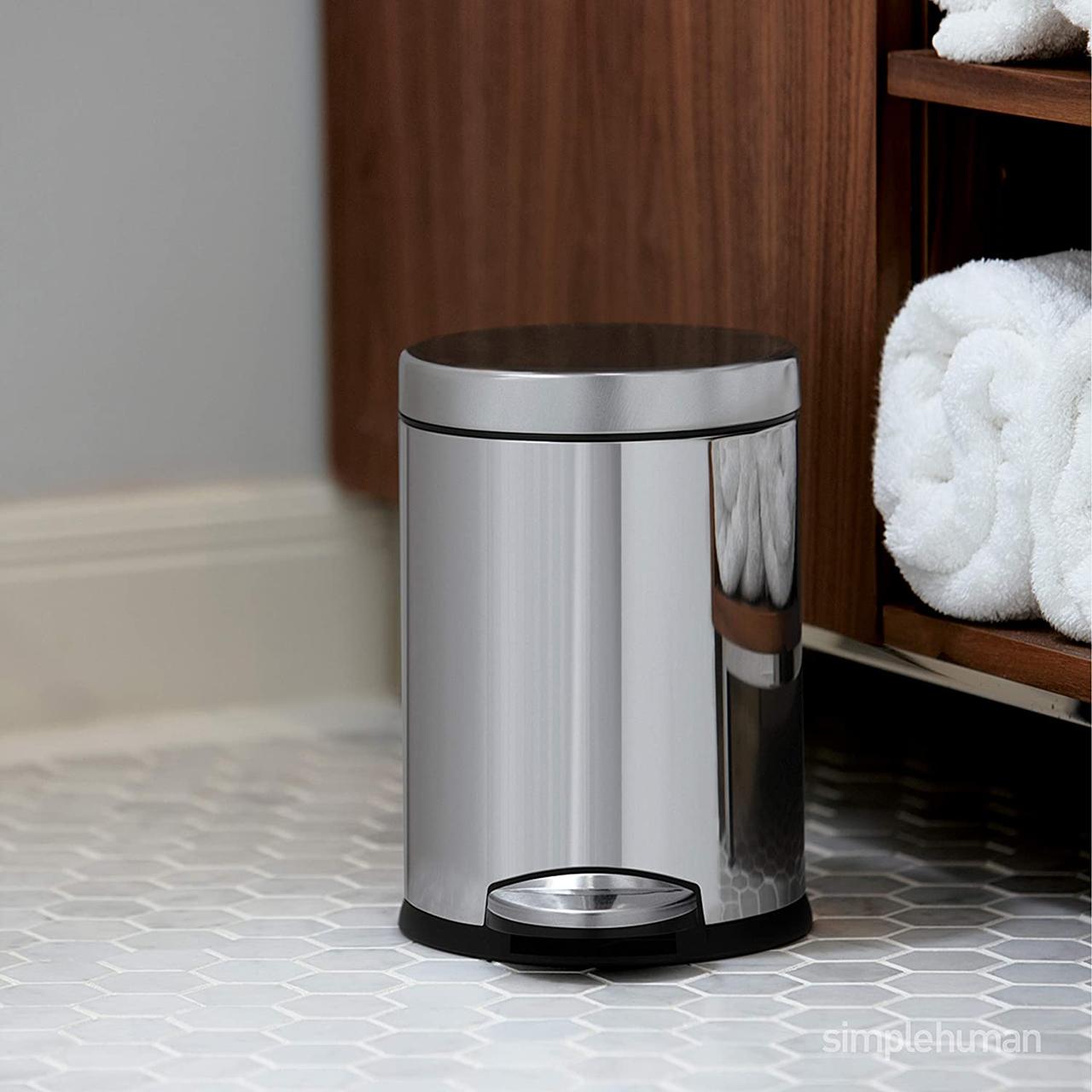Мусорный бак Simplehuman 4.5 л для ванной комнаты и офиса — изображение 3