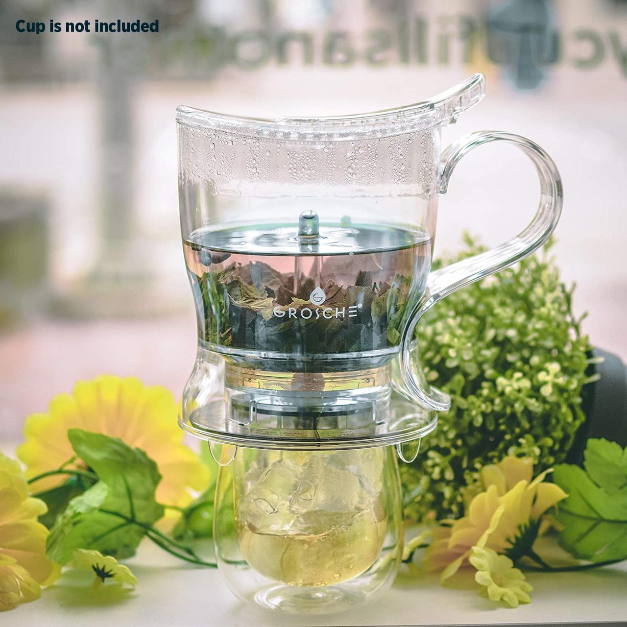 Чайник с подставкой, Tea Steeper, Easy Tea Infuser, 17,7 унций. 525 мл, ЛЕГКИЙ — изображение 2