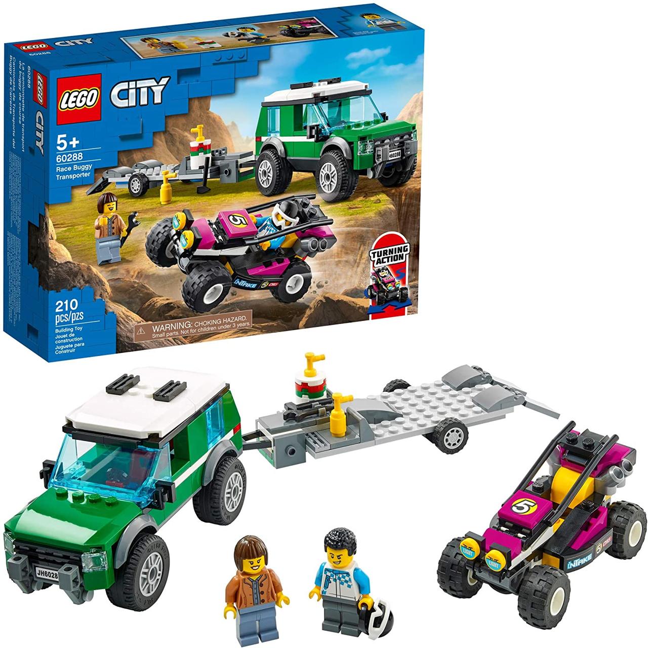 Конструктор LEGO City Race Buggy Transporter Забавная игрушка для детей (210 шт.) — изображение 1