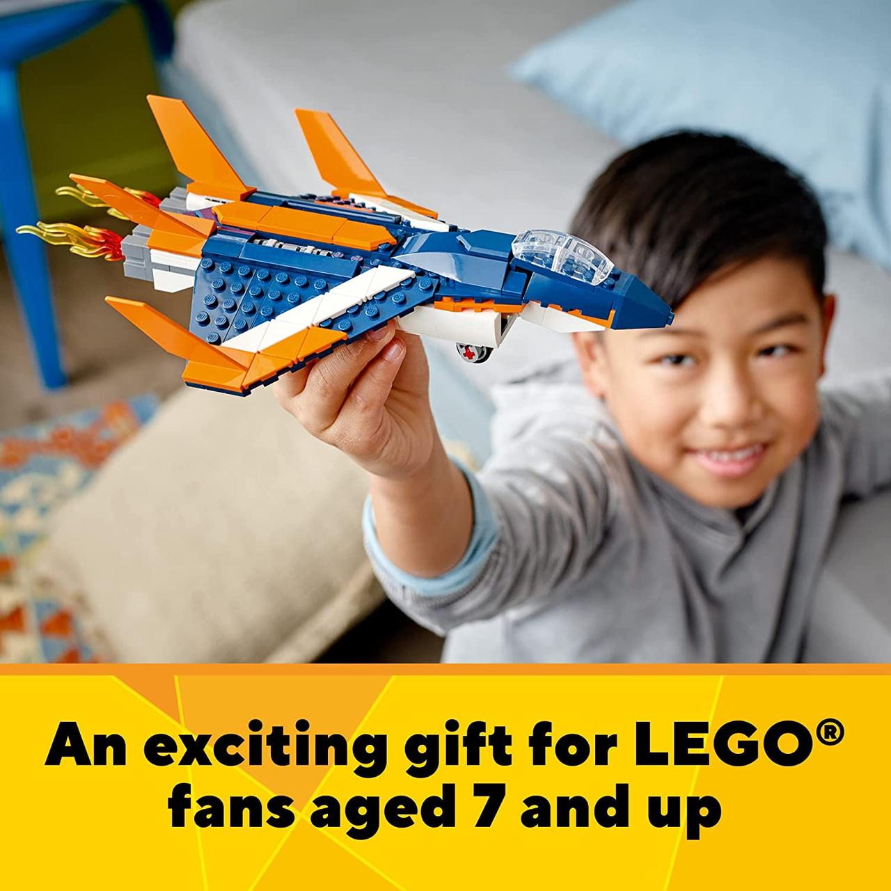 Конструктор LEGO Creator 3in1 от 7 лет (215 шт.) Постройте реактивный самолет и перестройте его в вертолет — изображение 6