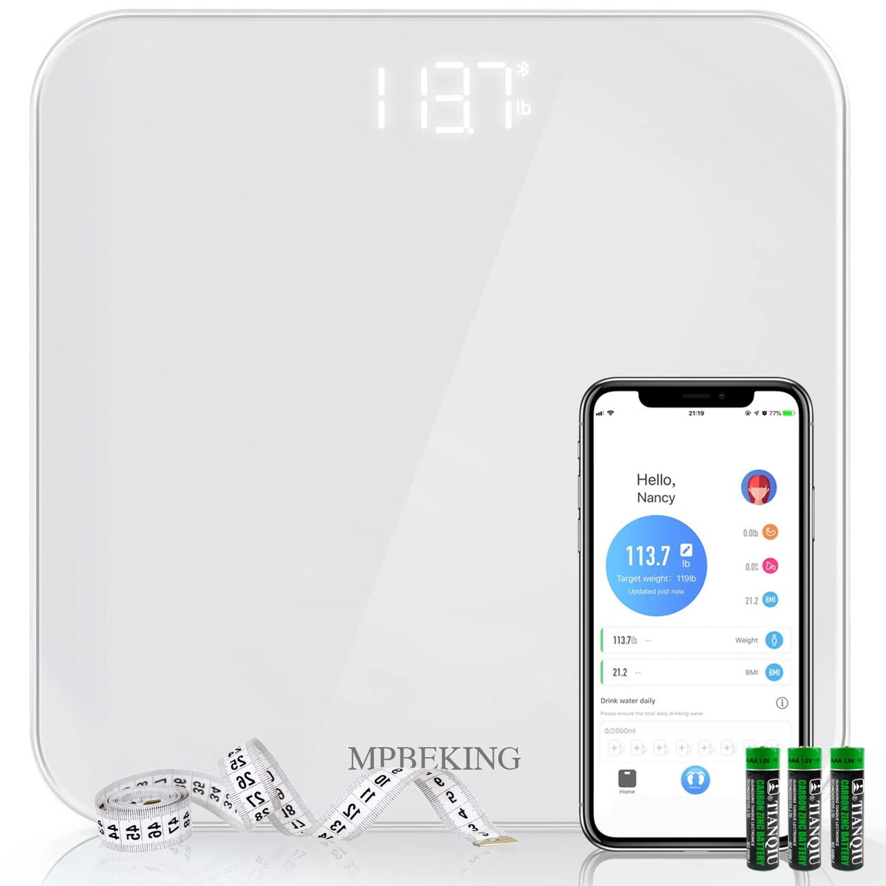 6346782592_vesy-dlya-vesa Весы для веса тела, цифровые Bluetooth-весы с высокой точностью — изображение 1