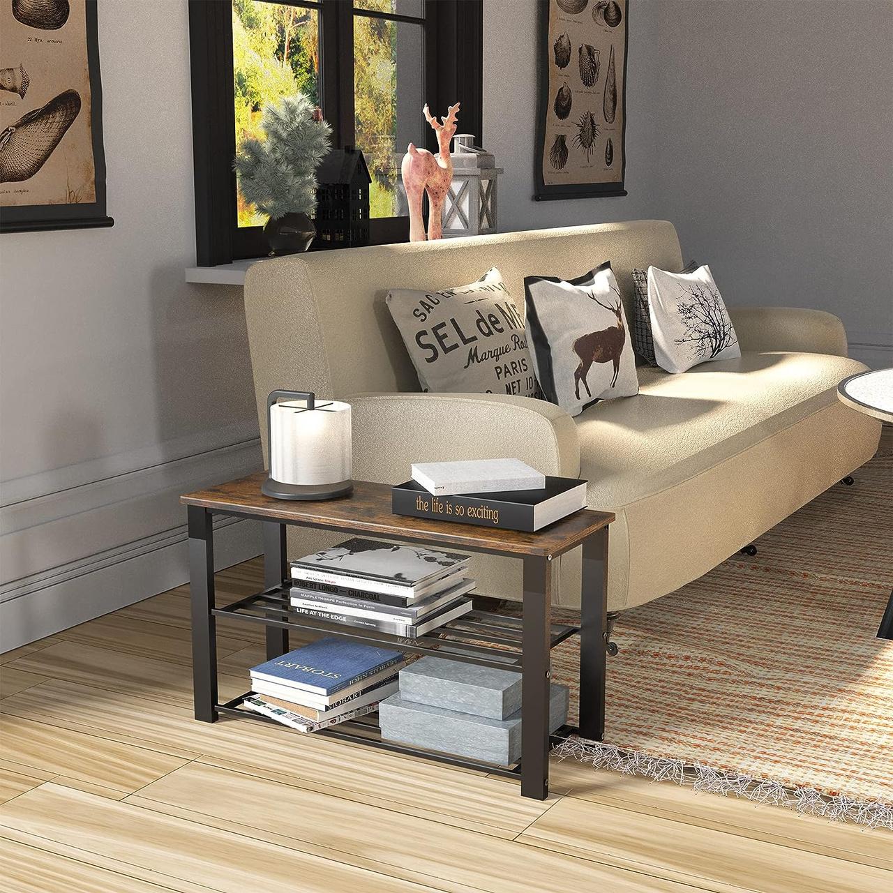 Полка для обуви Simple Houseware на 6 пар обуви со скамьей для сидения — изображение 5