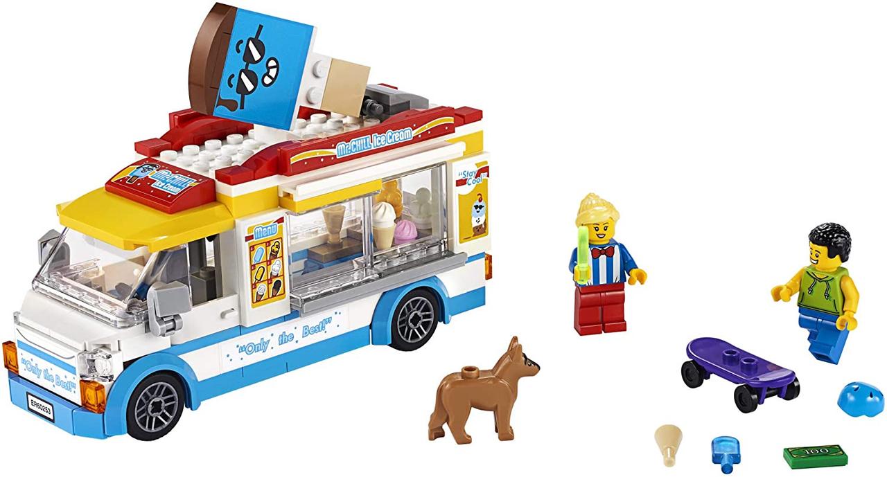 Грузовик с мороженым LEGO City 60253, крутой конструктор для детей (200 деталей) — изображение 2