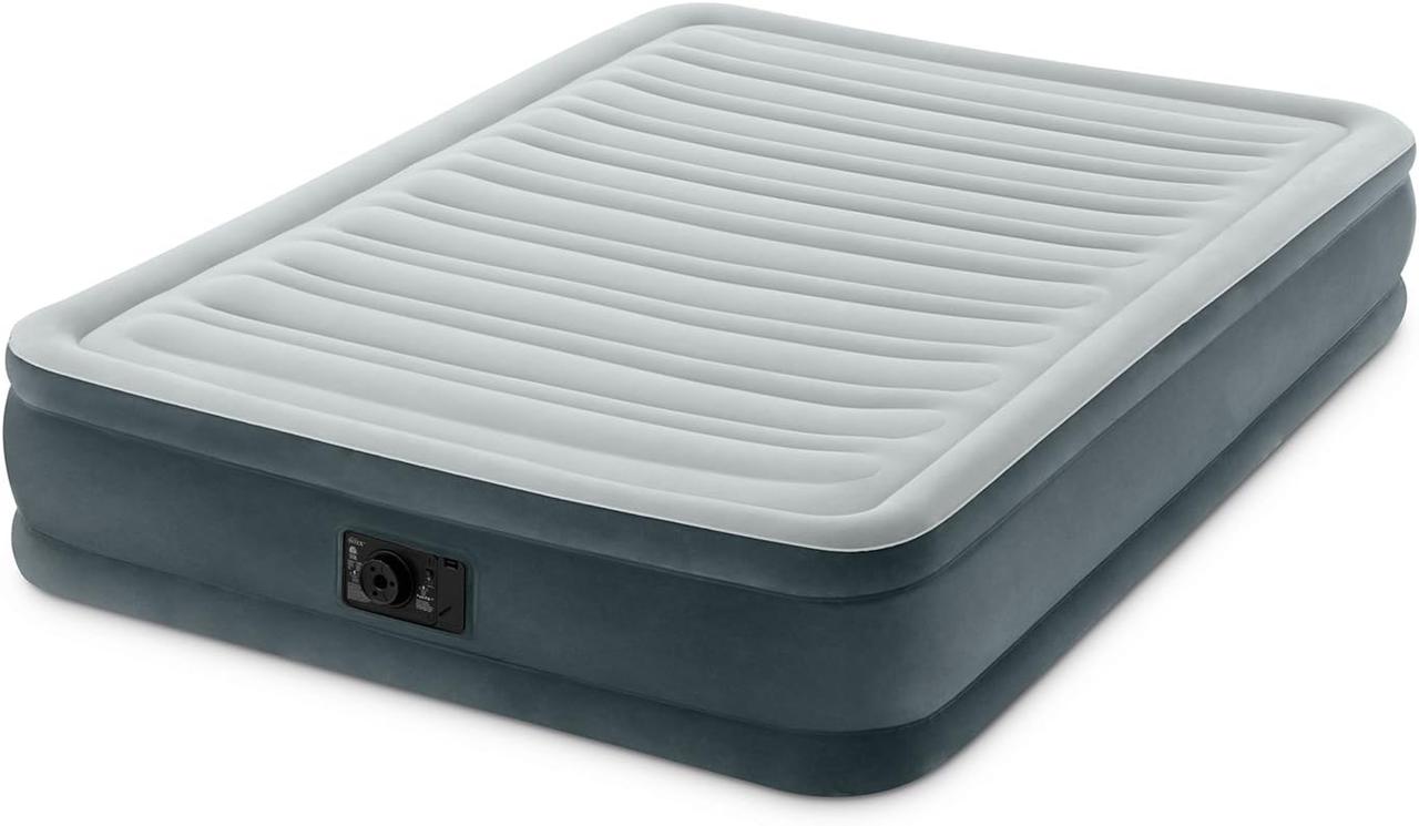 Надувная кровать Intex Comfort Plush со средней посадкой и встроенным электрическим насосом — изображение 1