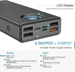 Повербанк с быстрой зарядкой 65W для ноутбука MacBook, iPad, Dell — изображение 2