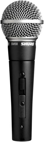 Студийный микрофон для вокала Shure SM58 Pro XLR, динамический микрофон с переключателем