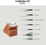 Набор кухонных ножей Calphalon с самозатачивающимся блоком 15в1 — изображение 2