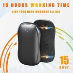 Магнитная портативная грелка для рук, Power bank 10000 mah, Блок питания и грелка для рук 2 штуки — изображение 2
