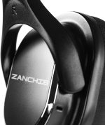 Беспроводные радиочастотные наушники для просмотра телевизора ZANCHIE, стереогарнитура с накладными ушами — изображение 3