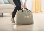 Надувной матрас Intex из бархатного волокна с надувной кроватью со встроенным электрическим насосом — изображение 5