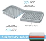 Поднос-органайзер для раковины, силиконовый держатель для мыла Sponge Caddy для дозатора, бутылки (2 штуки) — изображение 2