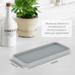 Поднос-органайзер для раковины, силиконовый держатель для мыла Sponge Caddy для дозатора, бутылки (2 штуки) — изображение 8