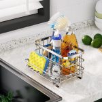 Подставка для кухонной мойки, держатель губки со сливным поддоном для хранения на столешнице — изображение 5