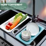 Складной дуршлаг для кухни, Корзина для слива пищевых продуктов — изображение 4