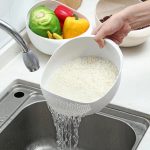 Многофункциональная кухонная корзина для мытья риса и многое другое с удобными функциями — изображение 3