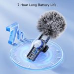 Петличный микрофон Leettus 2 шт., беспроводной микрофон для записи видео iPhone iPad, мини-микрофон — изображение 3