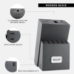 Набор кухонных ножей Hecef 14 предметов — изображение 5