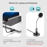 Мини-микрофон USB для ноутбука и настольного компьютера CG — изображение 4