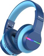 Беспроводные детские наушники Bluetooth, наушники iClever с цветной светодиодной подсветкой