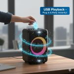 Bluetooth-колонка PHILIPS с басами и аккумулятором на 14 часов, колонка караоке — изображение 5