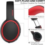 Складные Bluetooth наушники RORSOU, стереонаушники с басами и микрофоном — изображение 5