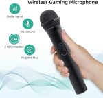 Беспроводной игровой USB-микрофон Mcbazel 2 штуки, микрофон совместимый с ПК,Xbox Series X/S, PS5, Switch OLED — изображение 6