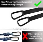 Гамак для кемпинга Gold Armour, большой двойной гамак — изображение 3