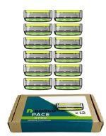 Сменные кассеты для бритья с ручкой Dorco Pace 6 Pro 12 штук