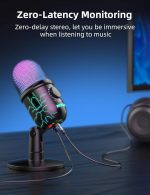 Игровой микрофон MR, USB-микрофон для ПК, Mac, PS4/5, конденсаторный микрофон для подкастов и студийной записи — изображение 2