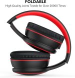 Складные Bluetooth наушники RORSOU, стереонаушники с басами и микрофоном — изображение 6