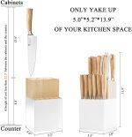 Ножи кухонные с подставкой Kangdelun Natura — изображение 5
