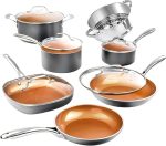 Кастрюли и сковородки с антипригарным покрытием Gotham Steel 6 штук
