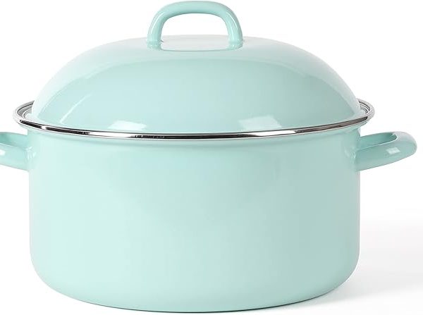 Эмалированная стальная жаровня с крышкой 6л Martha Stewart