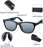 Стерео-очки OOAVR, Беспроводные аудио Bluetooth-очки — изображение 6