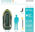 Надувная лодка 2-местная Intex Seahawk 2, лодка с веслами для рыбалки — изображение 2