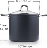 Кастрюля для супа 10л Cook N Home с антипригарным покрытием и крышкой — изображение 2