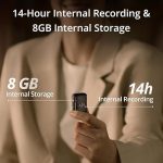 Bluetooth-микрофон для видеоблогов с записью DJI Mic 2, микрофон с функцией ИИ шумоподавления — изображение 2