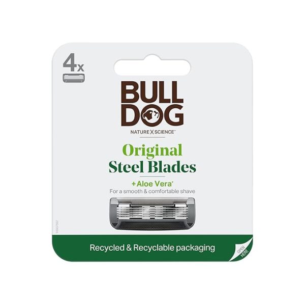 Сменные лезвия для бритвы Bulldog 4 штуки