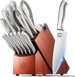 Набор японских блочных ножей с подставкой KnifeSaga