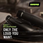 Профессиональный студийный микрофон Shure SM57 Pro XLR, микрофон для выступлений и записи — изображение 4