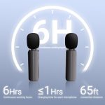 2 беспроводных мини-петличных микрофона для iPhone, телефона Android (2 в 1) — изображение 2