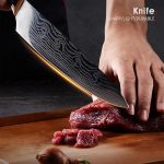 Профессиональный нож шеф-повара, профессиональный кухонный нож,  нож из нержавеющей стали — изображение 5