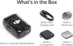 Bluetooth-микрофон для видеоблогов с записью DJI Mic 2, микрофон с функцией ИИ шумоподавления — изображение 3