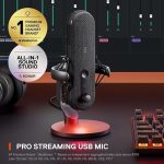 USB-микрофон SteelSeries Alias ​​для ПК,  микрофон с помощью ИИ шумоподавление — изображение 5