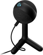 Игровой конденсаторный микрофон Logitech, USB-микрофон для ПК/Mac