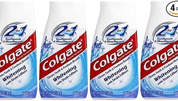 Отбеливающая зубная паста Colgate 2-в-1 с пятновыводителями 130 гр (4 упаковки)